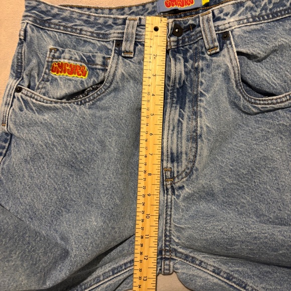 Empyre Jeans sz 32 32x29 Blue Light Wash Denim High Rise Skateboard Relaxed Fit - Picture 5 of 8